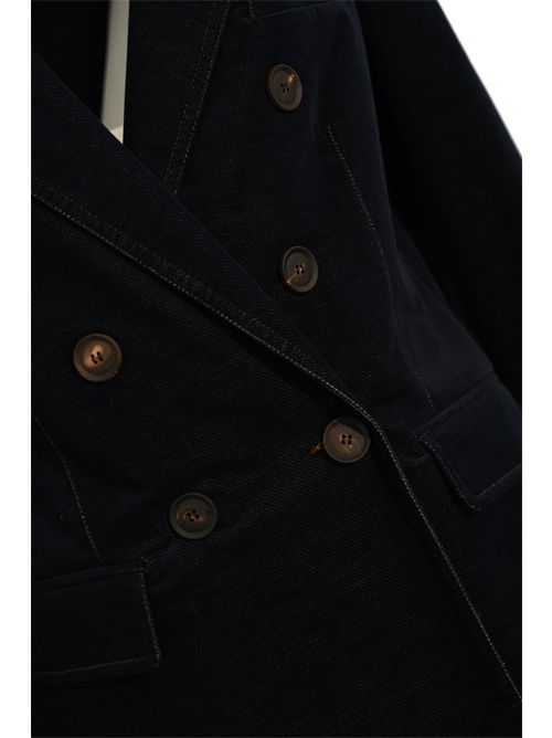 Giacca doppiopetto in denim D. Exterior | 6190422BLU